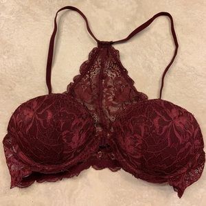 Victoria’s Secret Maroon Front Clasp Bra
